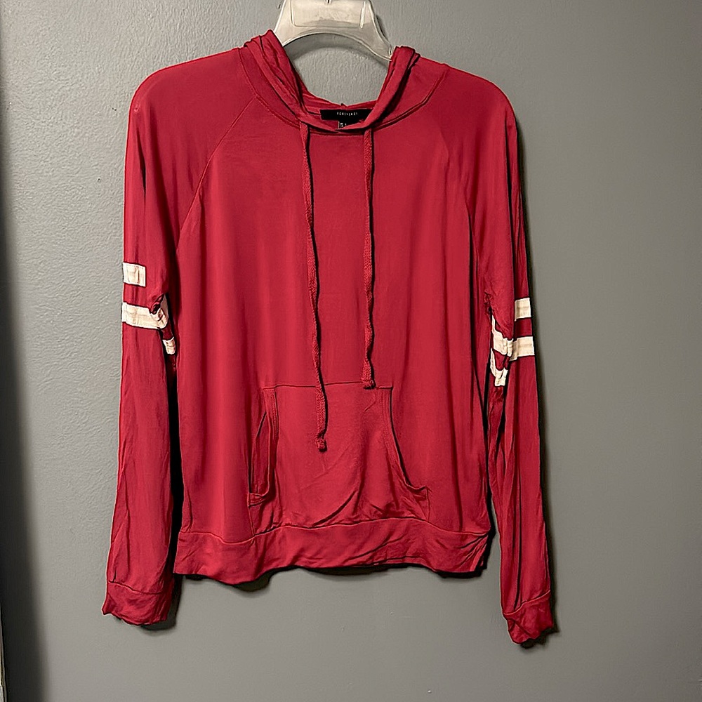 Forever 21 thin, hooded shirt